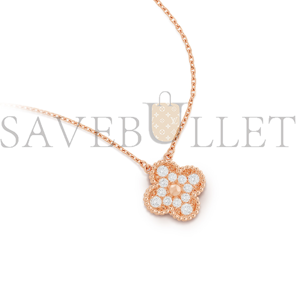 v*n cl*f arpels vintage alhambra pendant - rose gold, Di*m*nd  vcarp2r300